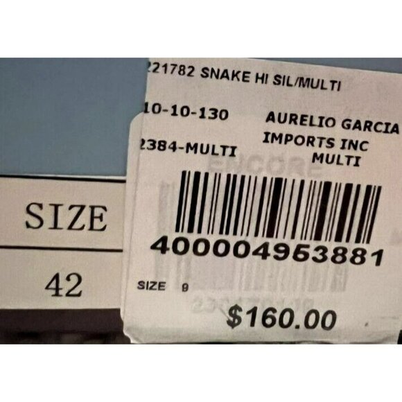 Aurelio Garcia Encore Snake Hi Top Sneakers in US Size 9 New in Factory Box - Picture 6 of 9